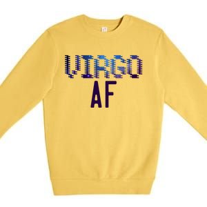 Virgo Af Astrology Zodiac Sign Cool Space Streetwear Cool Gift Premium Crewneck Sweatshirt