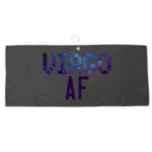 Virgo Af Astrology Zodiac Sign Cool Space Streetwear Cool Gift Large Microfiber Waffle Golf Towel