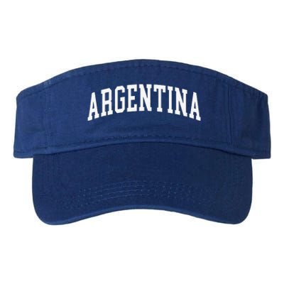 Vintage Argentina Argentinian Flag Pride Valucap Bio-Washed Visor