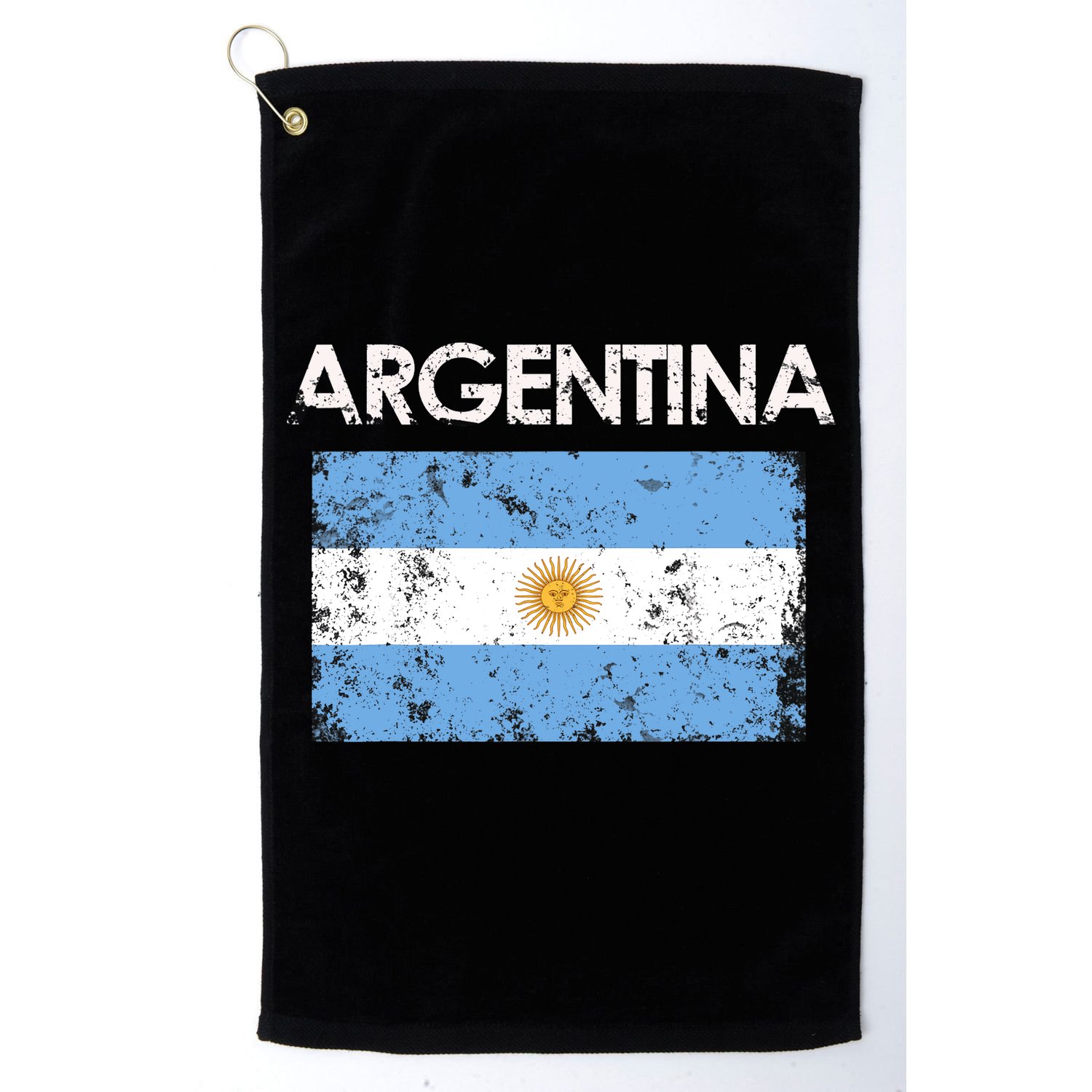Vintage Argentina Argentinian Flag Pride Gift Golf Towel