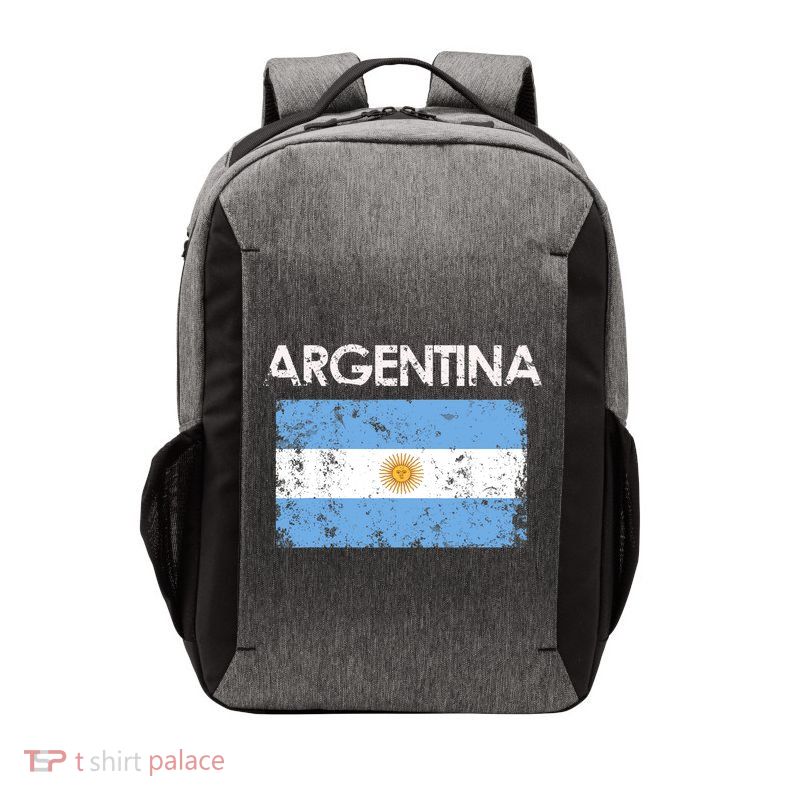 Vintage Argentina Argentinian Flag Pride Gift Vector Backpack