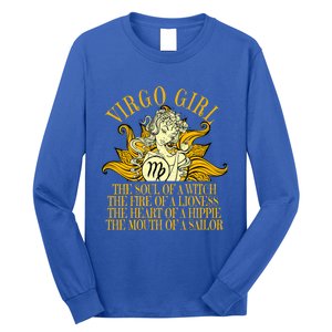 Virgo August And September Birthday Zodiac Cool Gift Long Sleeve Shirt