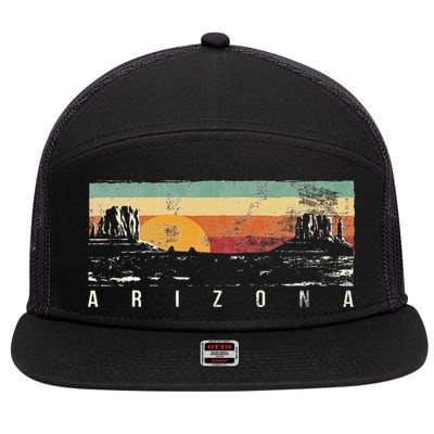 Vintage Arizona AZ 7 Panel Mesh Trucker Snapback Hat