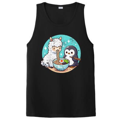 Vintage Alpaca And Penguin Sharing Ramen PosiCharge Competitor Tank