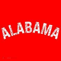 Vintage Alabama Alabama Red Baby Bodysuit