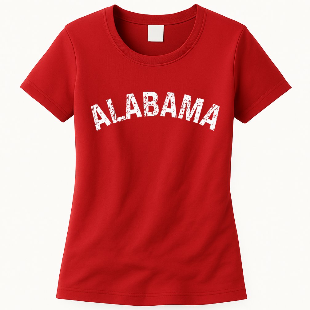 Vintage Alabama Alabama Red Womens T-Shirt