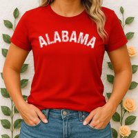 Vintage Alabama Alabama Red Womens T-Shirt