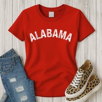 Vintage Alabama Alabama Red Womens T-Shirt
