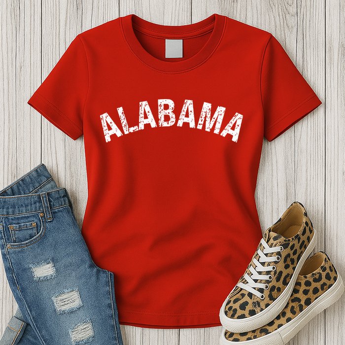 Vintage Alabama Alabama Red Womens T-Shirt