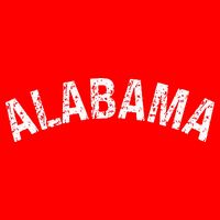 Vintage Alabama Alabama Red Womens T-Shirt