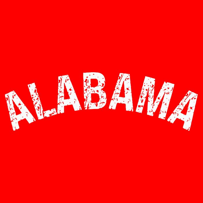 Vintage Alabama Alabama Red Womens T-Shirt