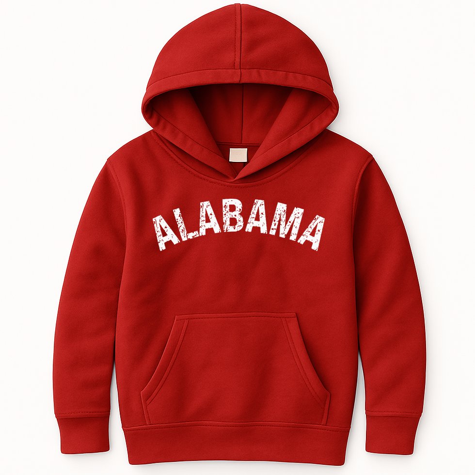 Vintage Alabama Alabama Red Kids Hoodie