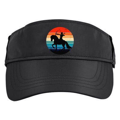 Vintage Arrow Archer Zodiac Sign Horoscope Sagittarius Adult Drive Performance Visor
