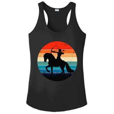 Vintage Arrow Archer Zodiac Sign Horoscope Sagittarius Ladies PosiCharge Competitor Racerback Tank
