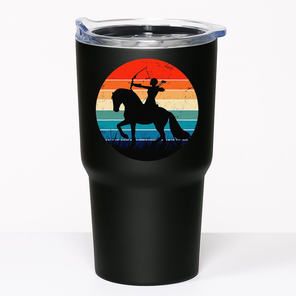 Vintage Arrow Archer Zodiac Sign Horoscope Sagittarius Tumbler