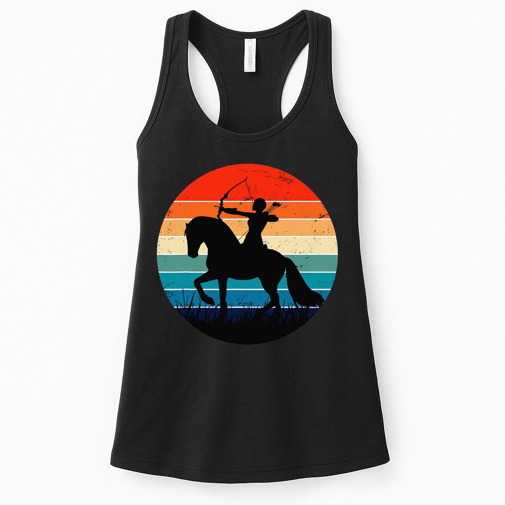Vintage Arrow Archer Zodiac Sign Horoscope Sagittarius Womens Tank Top