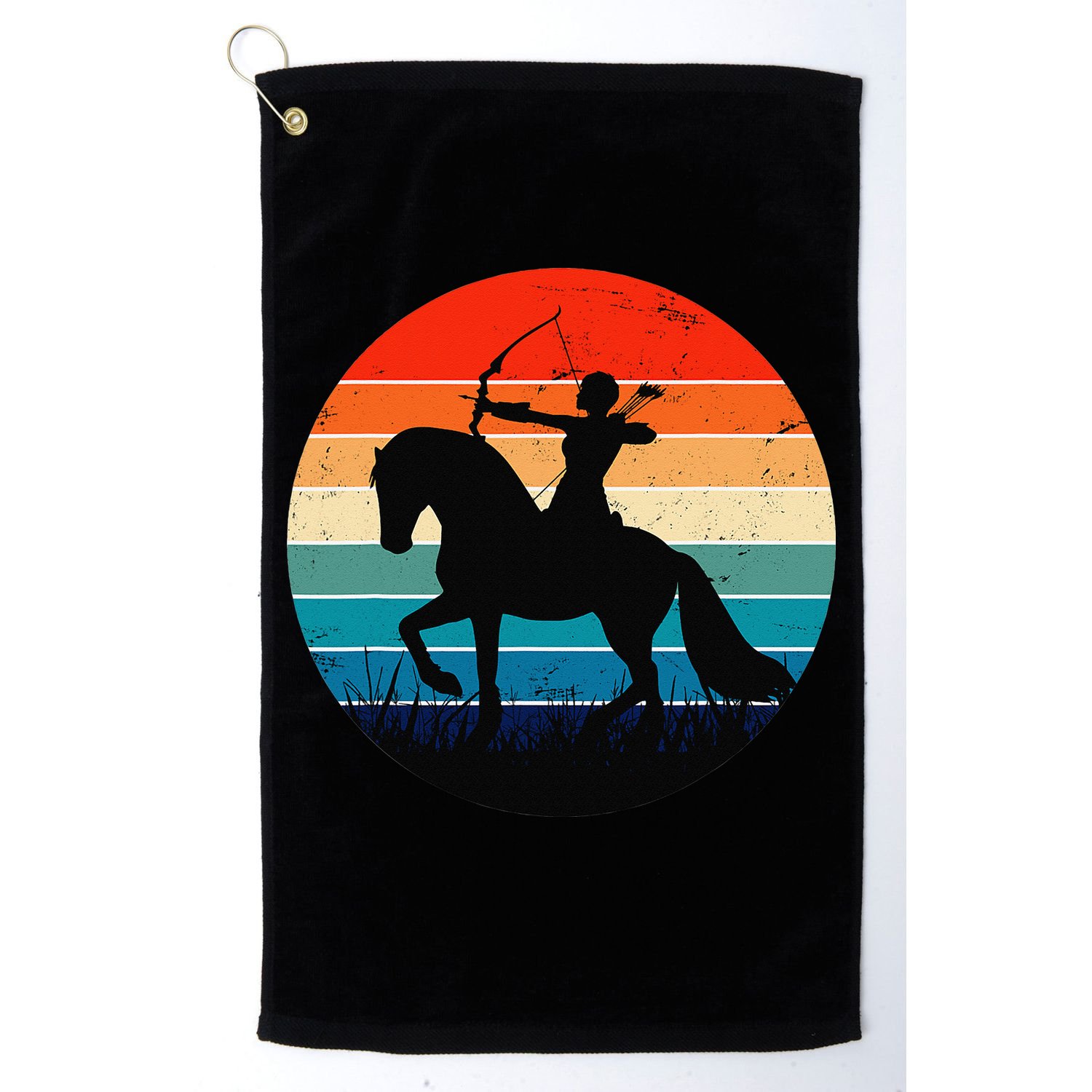 Vintage Arrow Archer Zodiac Sign Horoscope Sagittarius Golf Towel