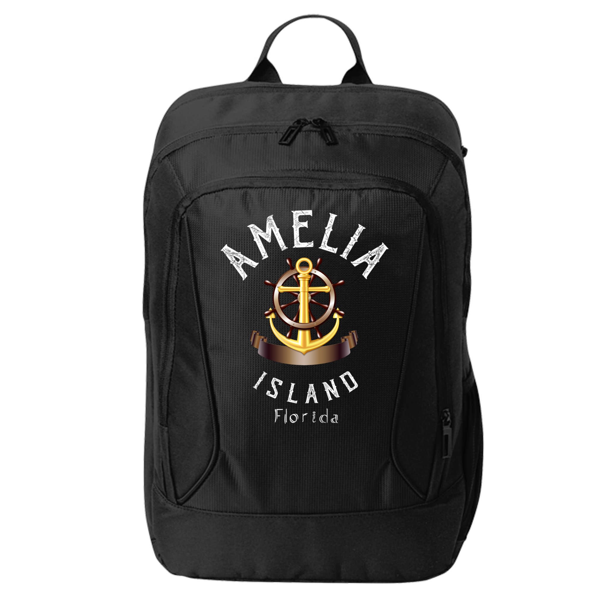 Vintage Athletic Amelia Island Florida City Backpack