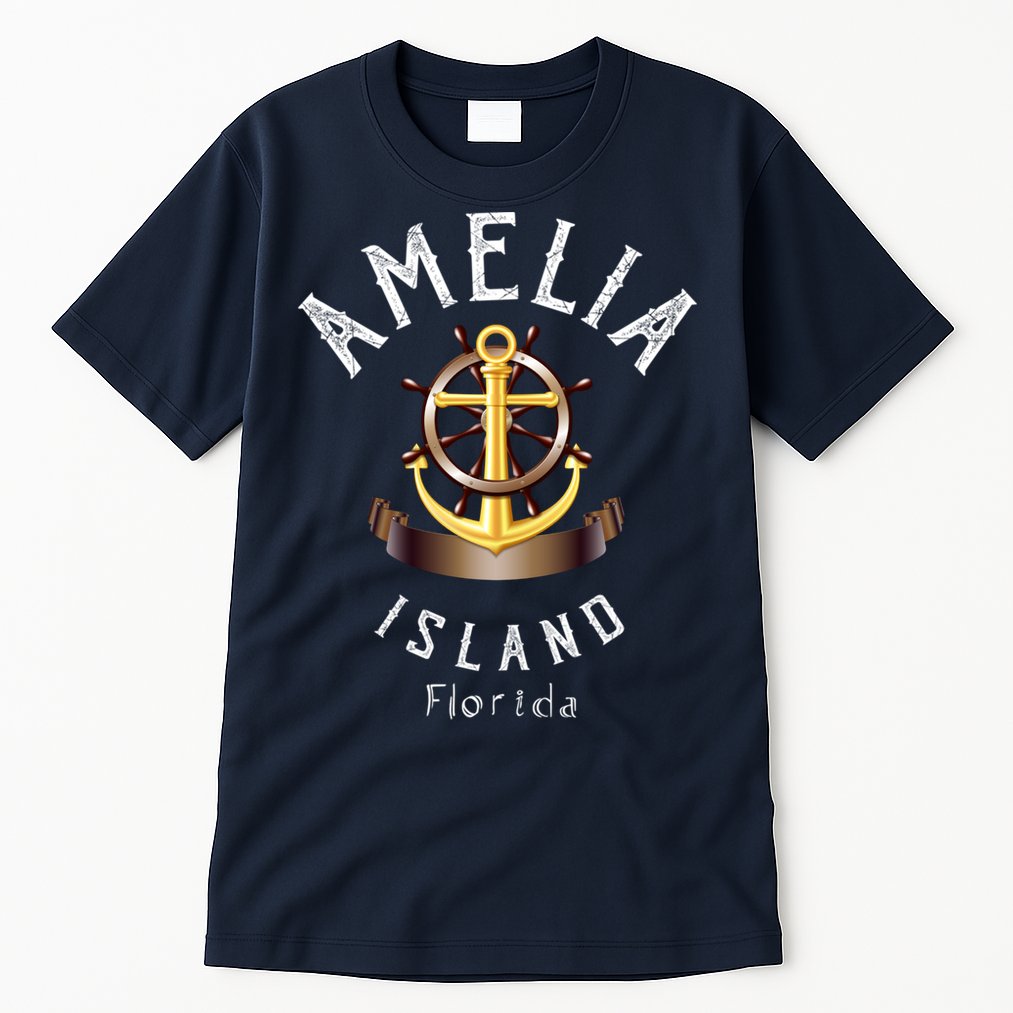 Vintage Athletic Amelia Island Florida Tall T-Shirt