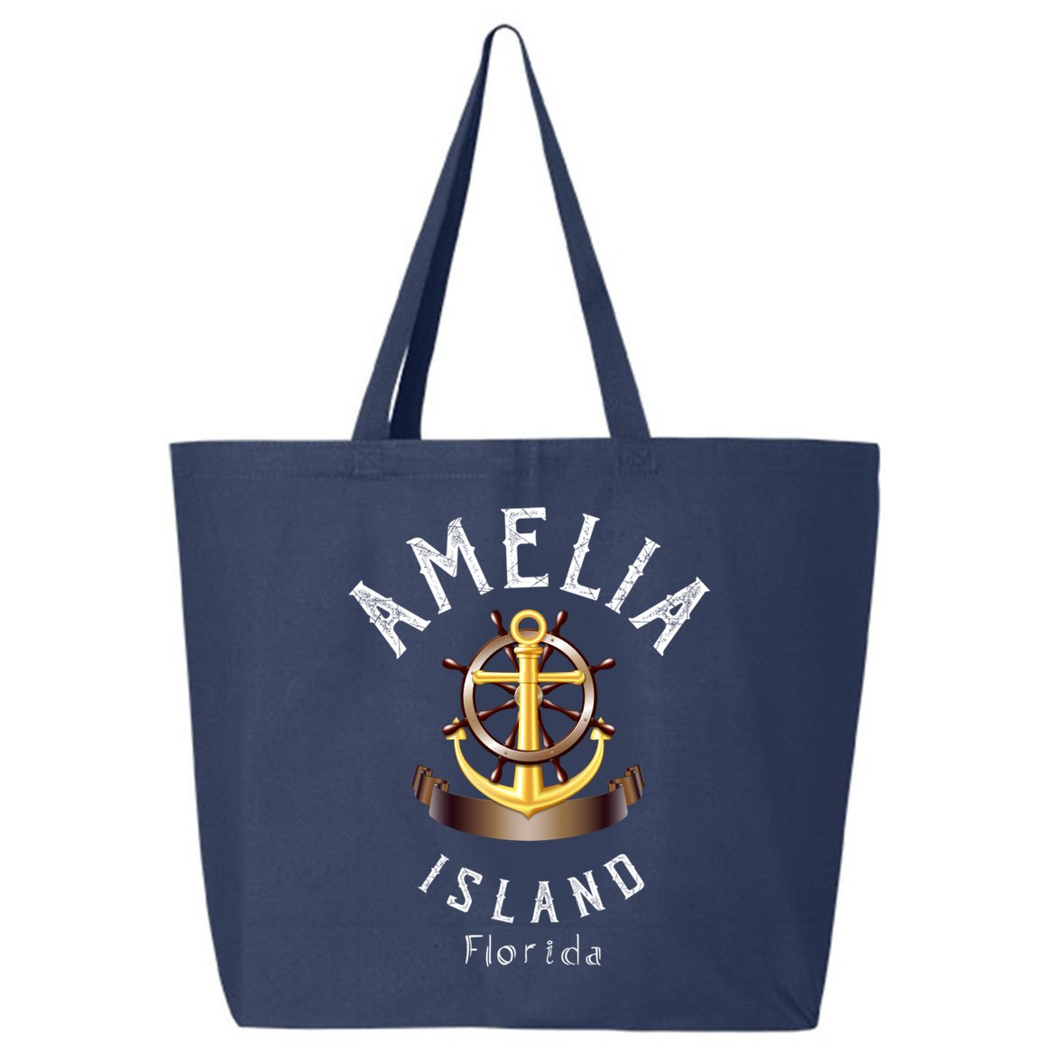 Vintage Athletic Amelia Island Florida 25L Jumbo Tote