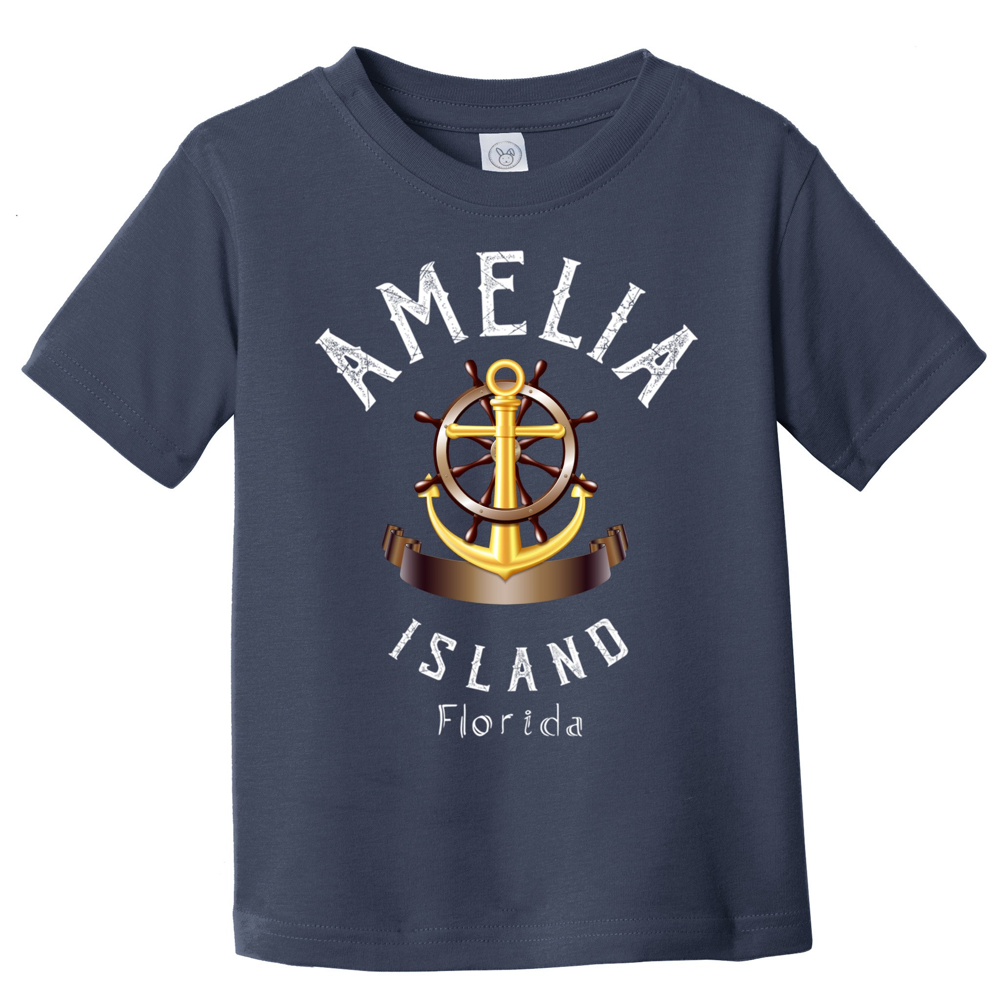 Vintage Athletic Amelia Island Florida Toddler T-Shirt