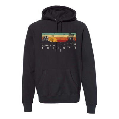 Vintage Arizona Az Premium Hoodie