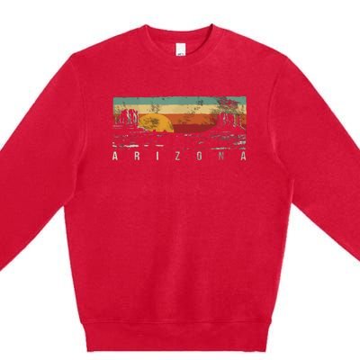 Vintage Arizona Az Premium Crewneck Sweatshirt