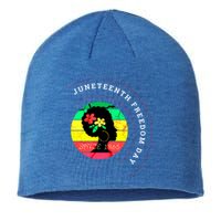 Vintage African American Black Freedom Day Junenth Gift Sustainable Beanie