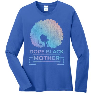 Vintage African Afro Dope Black Queen Mom Mother's Day Gift Cool Gift Ladies Long Sleeve Shirt