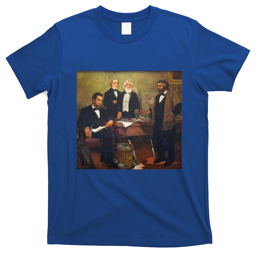 Vintage Art Abraham Lincoln Frederick Douglass Juneteenth Cute Gift T-Shirt