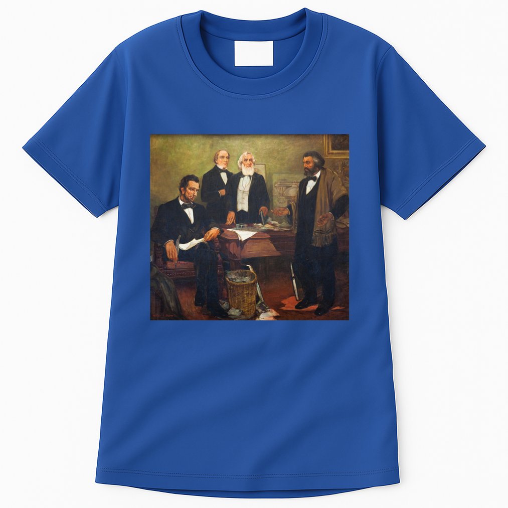 Vintage Art Abraham Lincoln Frederick Douglass Juneteenth Cute Gift Tall T-Shirt