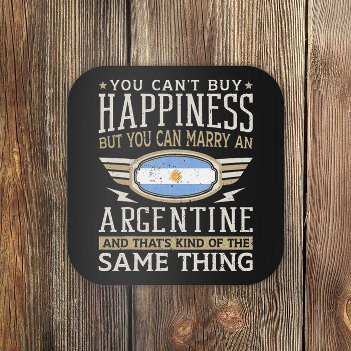 Vintage Argentina Argentinian Flag Pride soccer player Coaster