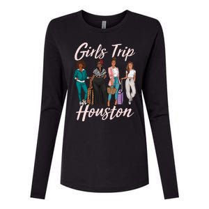 Vacationing African American Black Women Trip Houston Womens Cotton Relaxed Long Sleeve T-Shirt