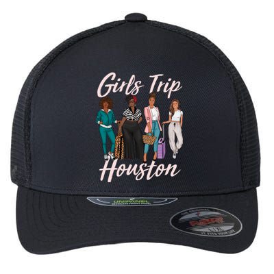 Vacationing African American Black Women Trip Houston Flexfit Unipanel Trucker Cap