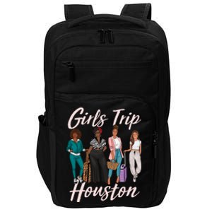 Vacationing African American Black Women Trip Houston Impact Tech Backpack