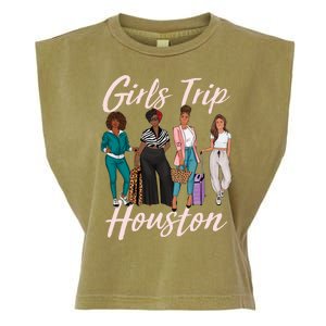 Vacationing African American Black Women Trip Houston Garment-Dyed Women's Muscle Tee