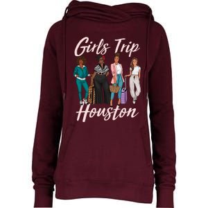 Vacationing African American Black Women Trip Houston Womens Funnel Neck Pullover Hood