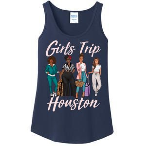 Vacationing African American Black Women Trip Houston Ladies Essential Tank