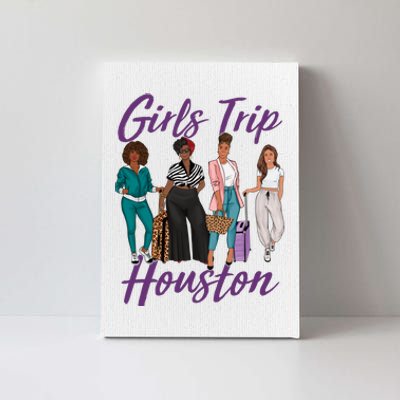 Vacationing African American Black Women Trip Houston Canvas