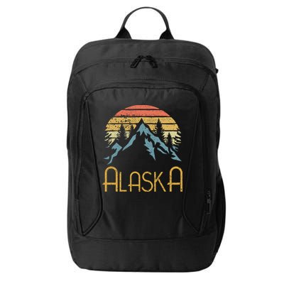 Vintage Ak Alaska Mountains Outdoor Adventure Funny Gift City Backpack