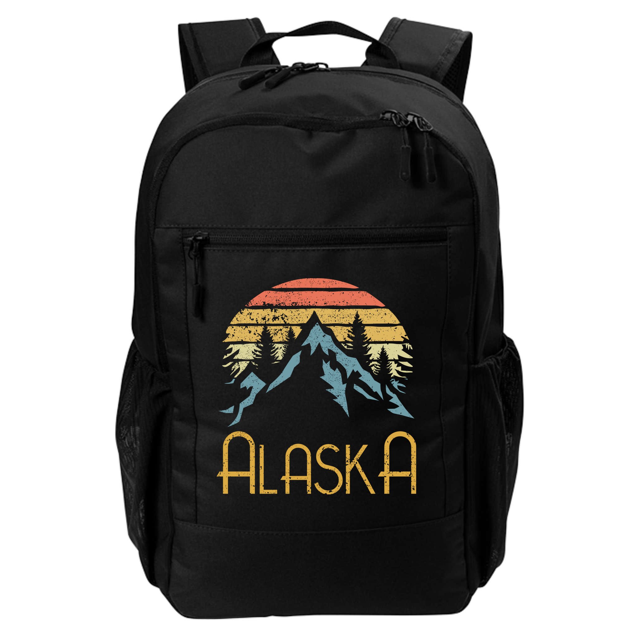 Vintage Ak Alaska Mountains Outdoor Adventure Funny Gift Backpack