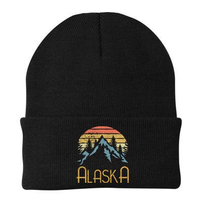 Vintage Ak Alaska Mountains Outdoor Adventure Funny Gift Beanie
