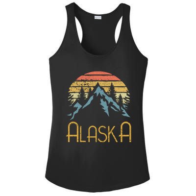 Vintage Ak Alaska Mountains Outdoor Adventure Funny Gift Ladies PosiCharge Competitor Racerback Tank