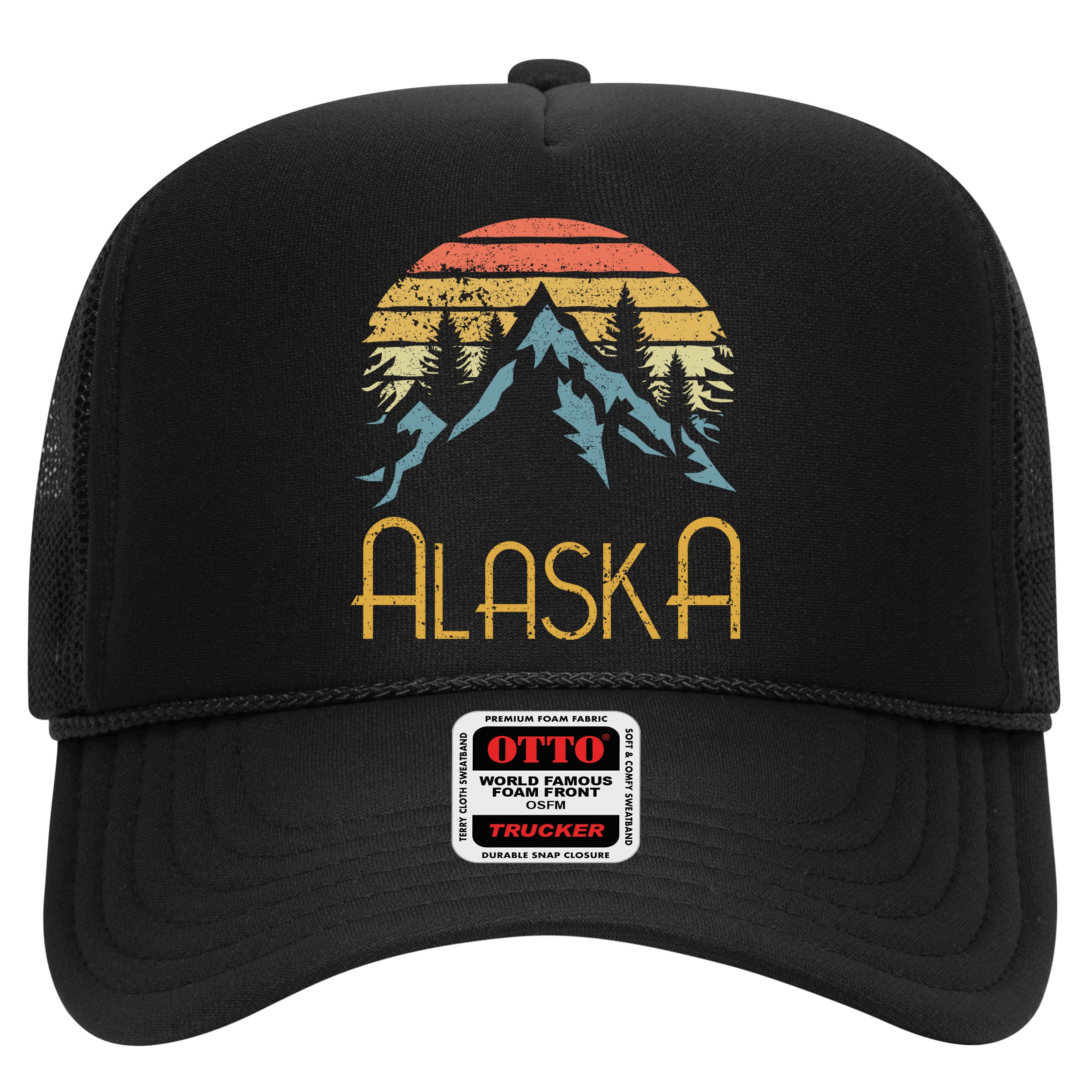 Vintage Ak Alaska Mountains Outdoor Adventure Funny Gift Hat