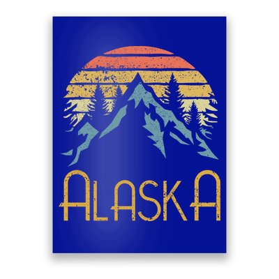 Vintage Ak Alaska Mountains Outdoor Adventure Funny Gift Poster