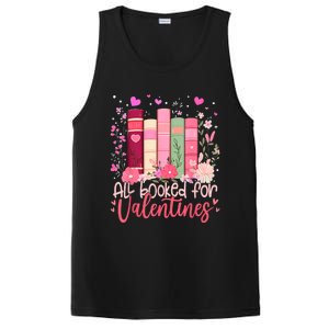 Valentines All Booked For Valentines Book Lovers Teacher PosiCharge Competitor Tank