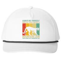 Vintage Always Be Yourself Unless You Can Be A Mountain Lion Snapback Five-Panel Rope Hat