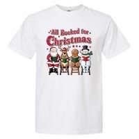 Vintage All Booked For Christmas Book Lover Library Teachers Garment-Dyed Heavyweight T-Shirt