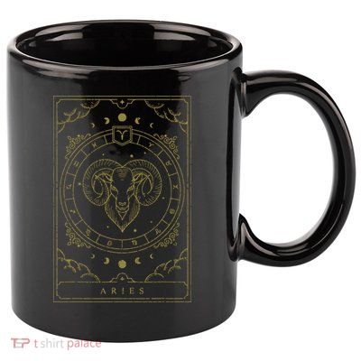 Vintage Aries Birthday Present Zodiac Sign Aries 11oz C Handle Ceramic Mug