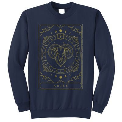 Vintage Aries Birthday Present Zodiac Sign Aries Sweatshirt